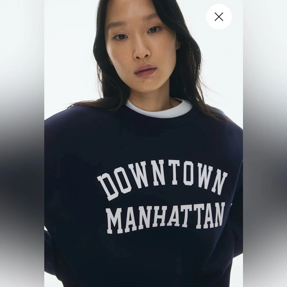 H&M Downtown Manhattan Navy Sweater - Picture 3 of 3